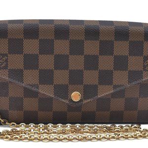 Pochette Felicie Damier Ebene Shoulder Bag